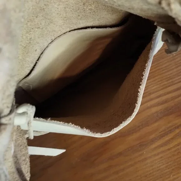 Raw Leather Fringed Crossbody - Picture 6 of 8